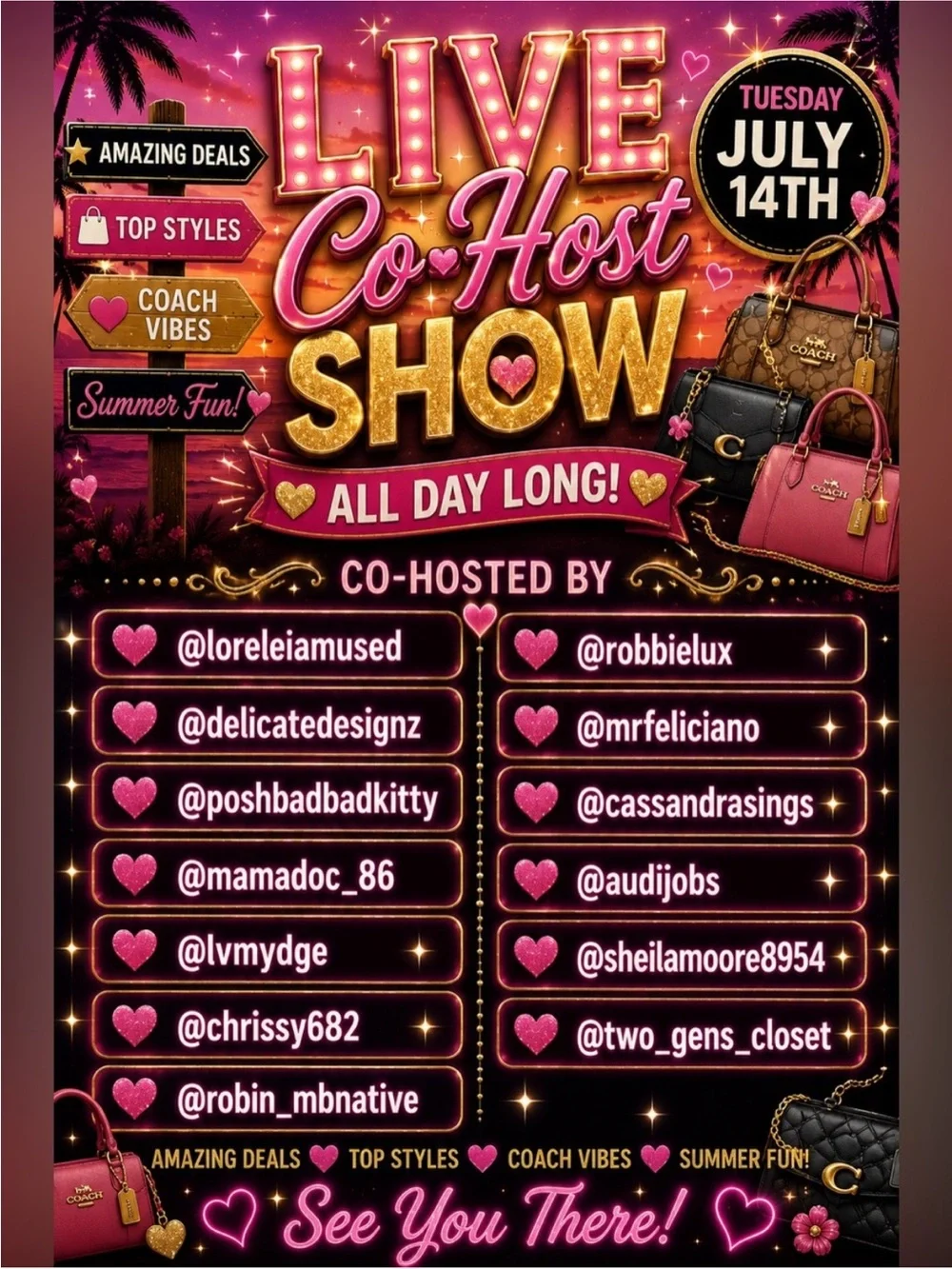 COME JOIN ROBBIELUXE TODAY 4:45PM EST ON THE COHOST LIVE RAID TRAIN!!